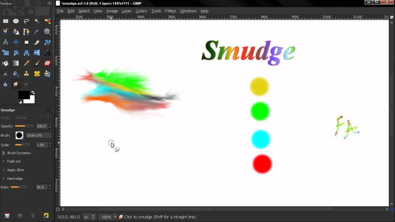 Free online photo editor smudge tool