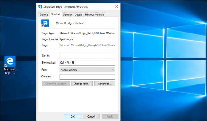Creating Keyboard Shortcuts Windows 10